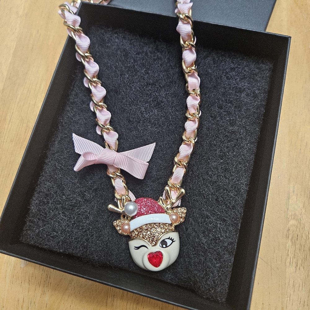 Betsey Johnson Rudolf Necklace